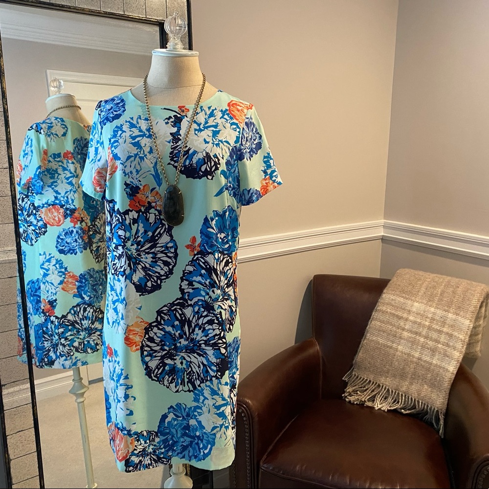 J. Crew Floral Shift Mini Dress